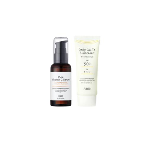 PURITO - Sunscreen x Vitamin C Serum Set