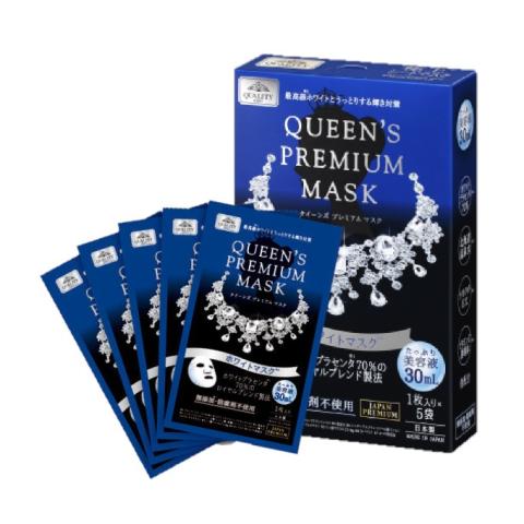Quality First - Masque Queen's Premium - White Mask - 5pièces