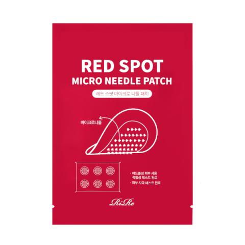 RiRe - Patch aiguille micro point rouge - 6 patches