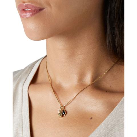 Rituals Black Onyx Pendant Necklace Gold Plated