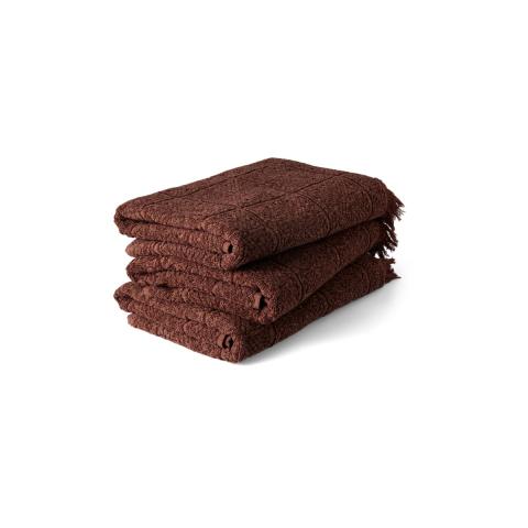 Rituals Graphic Design Cotton Towel 70x140cm Brique Brown