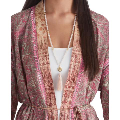 Rituals Rose Quartz Mala Necklace Gold Plated