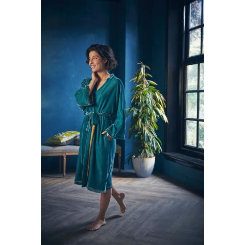 Rituals Saigon Silk Kimono Long Ocean Turquoise Rituals Saigon Silk Kimono Long Ocean Turquoise
