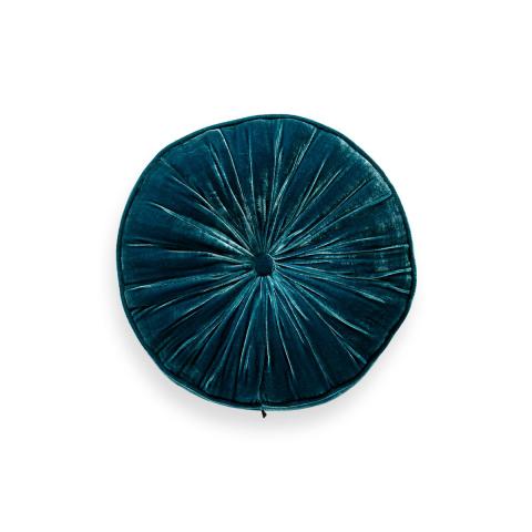 Rituals Saigon Silk Velvet Round Cushion Petrol Blue Rituals Saigon Silk Velvet Round Cushion Petrol Blue