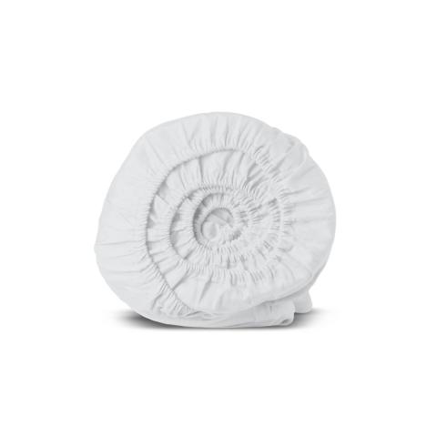 Rituals Singapore Satin Cotton Fitted Sheets 200x200cm White Rituals Singapore Satin Cotton Fitted Sheets 200x200cm White