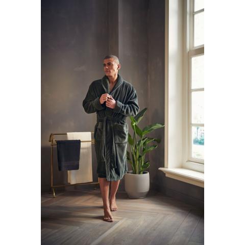 Rituals Super Smooth Cotton Bathrobe Men S Moss Green