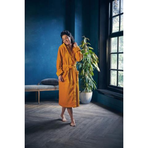 Rituals Super Smooth Cotton Bathrobe Women L Ocre Yellow Rituals Super Smooth Cotton Bathrobe Women L Ocre Yellow