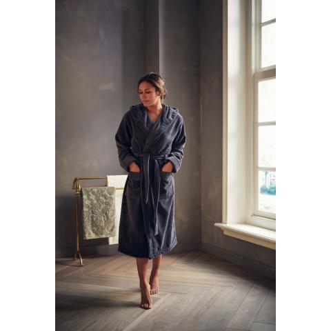 Rituals Super Smooth Cotton Bathrobe Women XL Charcoal Grey
