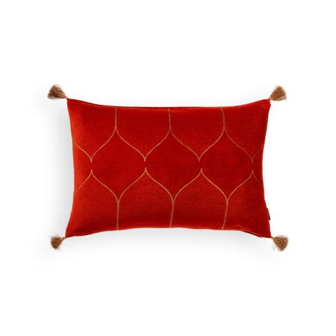 Rituals Vellore Cotton Velvet Cushion case 60x40cm Warm Orange