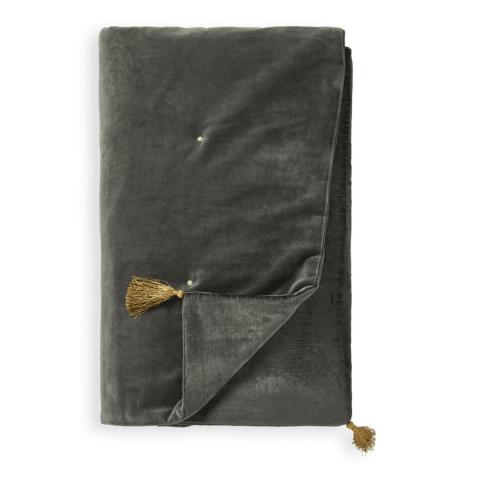 Rituals Vellore Cotton Velvet Quilt 220x140cm Grey Blue
