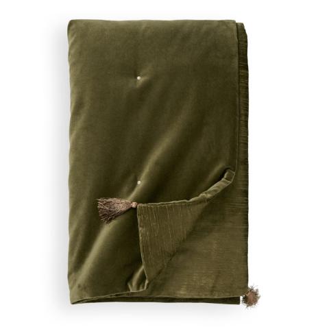 Rituals Vellore Cotton Velvet Quilt 220x140cm Moss Green Rituals Vellore Cotton Velvet Quilt 220x140cm Moss Green