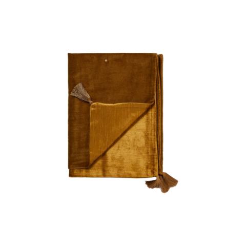 Rituals Vellore Cotton Velvet Throw 180x140cm Golden Mocha Rituals Vellore Cotton Velvet Throw 180x140cm Golden Mocha