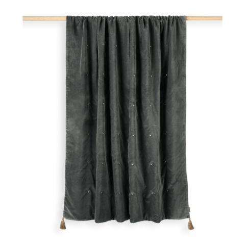 Rituals Vellore Cotton Velvet Throw 180x140cm Grey Blue