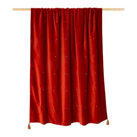 Rituals Vellore Cotton Velvet Throw 180x140cm Warm Orange