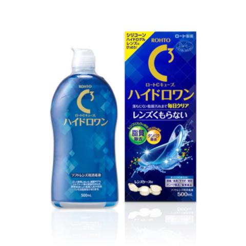 Rohto Mentholatum - C Cube HYDROONE pour lentilles de contact souples - 500ml Rohto Mentholatum - C Cube HYDROONE pour lentilles de contact souples - 500ml