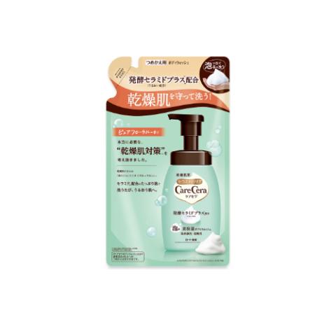 Rohto Mentholatum - Care Cera High Moisturizing Foam Body Wash Refill - 385ml
