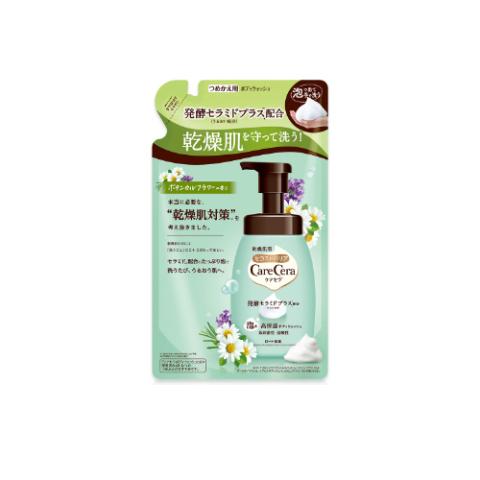 Rohto Mentholatum - Care Cera High Moisturizing Foam Body Wash Refill - 385ml - Botanical Flower