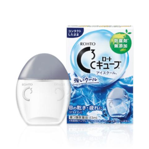 Rohto Mentholatum - Gouttes pour les yeux C Cube Ice Cool A - 13ml Rohto Mentholatum - Gouttes pour les yeux C Cube Ice Cool A - 13ml