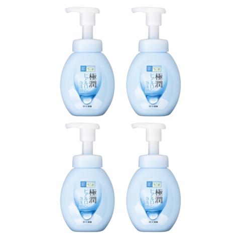Rohto Mentholatum - Hada Labo Gokujyun Hyaluronic Face Foaming Cleanser - 160ml (4ea) Set