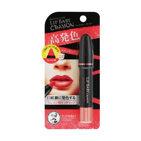 Rohto Mentholatum - Lip Baby Crayon - 3g - Cotton Pink
