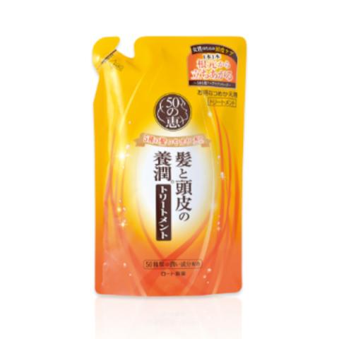 Rohto Mentholatum - Recharge d'après-shampoing nourrissant pour le cuir chevelu 50 Megumi - 330ml