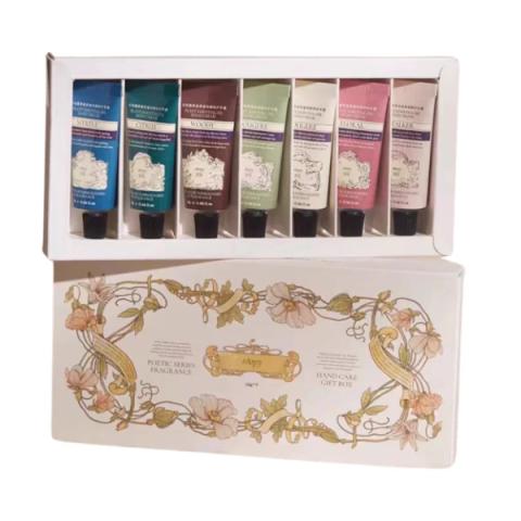 Roopy - Coffret cadeau de crème pour les mains parfumée Poetic Series - 12g x 7pièces