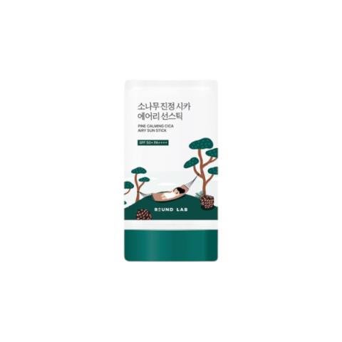 Round Lab - Bâtonnet de soleil apaisant au pin et à la cica aérée - 19g