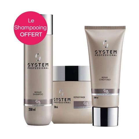 Routine réparation Repair System Professional avec shampooing OFFERT