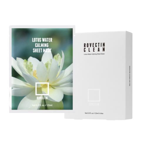ROVECTIN - Masque en feuille calmant à l'eau de lotus propre - ROVECTIN - Masque en feuille calmant à l'eau de lotus propre -