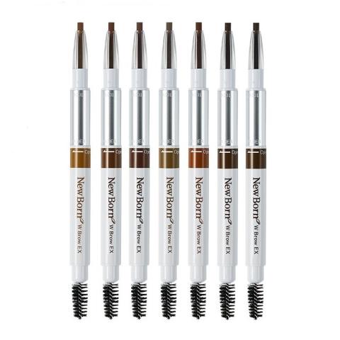 SANA - Crayon à sourcils 3 en 1 New Born - B8 Ash Brown