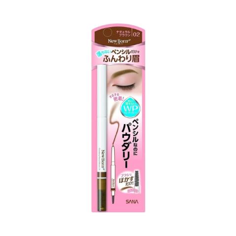 SANA - New Born Crayon Poudré Sourcils EX - 1pièce - 02 Natural Brown