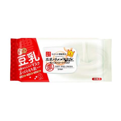 SANA - Soy Milk Masque hydratant en feuille N - 32pièces