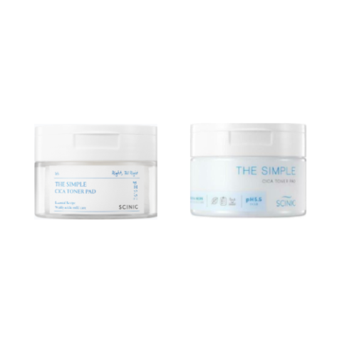 SCINIC - The Simple Cica Toner Pad - 60pièces