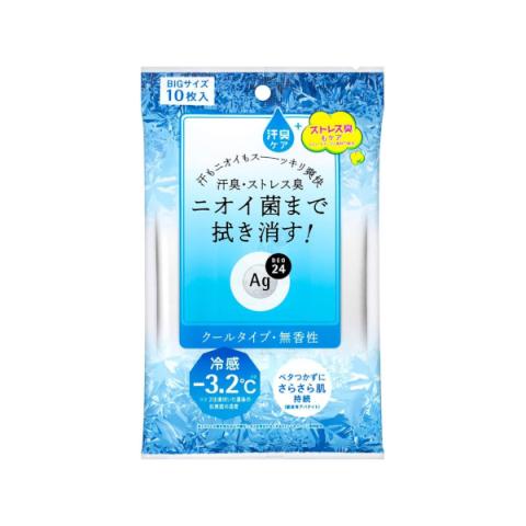 Shiseido - Drap de douche transparent Ag Deo 24 et Cool - 30pcs - Unscented