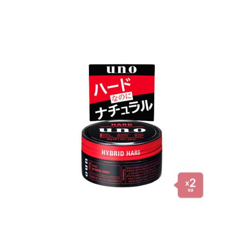 Shiseido - Uno Hair Wax - Hybrid Hard - 80g 2pcs Set Shiseido - Uno Hair Wax - Hybrid Hard - 80g 2pcs Set