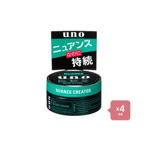 Shiseido - Uno Hair Wax - Nuance Creator - 80g 4pcs Set Shiseido - Uno Hair Wax - Nuance Creator - 80g 4pcs Set