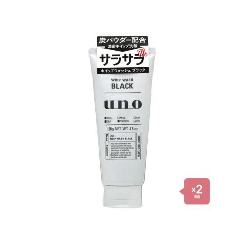 Shiseido - Uno - Whip Wash Black/130g 2pcs Set Shiseido - Uno - Whip Wash Black/130g 2pcs Set