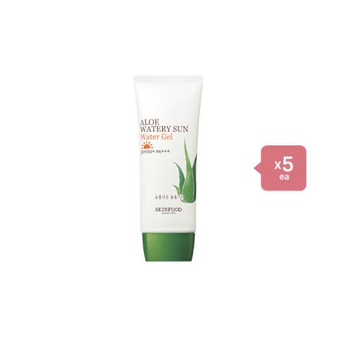 SKINFOOD Aloe Watery Sun Waterproof SPF50+ PA+++ - 50ml (5ea) Set SKINFOOD Aloe Watery Sun Waterproof SPF50+ PA+++ - 50ml (5ea) Set