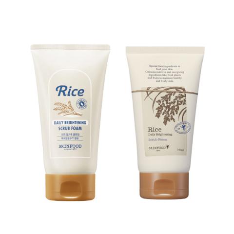 SKINFOOD - Rice Daily Brightening Mousse à récurer - 150ml - White