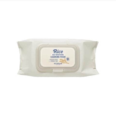 SKINFOOD - Rice Daily Brightening Tissu de nettoyage - 80pièces SKINFOOD - Rice Daily Brightening Tissu de nettoyage - 80pièces
