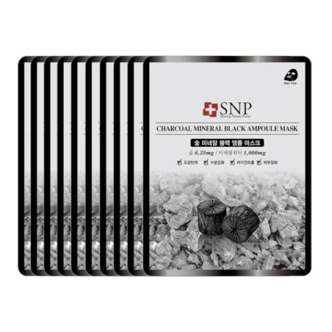 SNP - Masque ampoule noir minéral au charbon - 10pièces