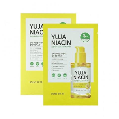 SOME BY MI - Yuja Niacin 30 Days Miracle Blemish Serum Mask - 10pièces SOME BY MI - Yuja Niacin 30 Days Miracle Blemish Serum Mask - 10pièces