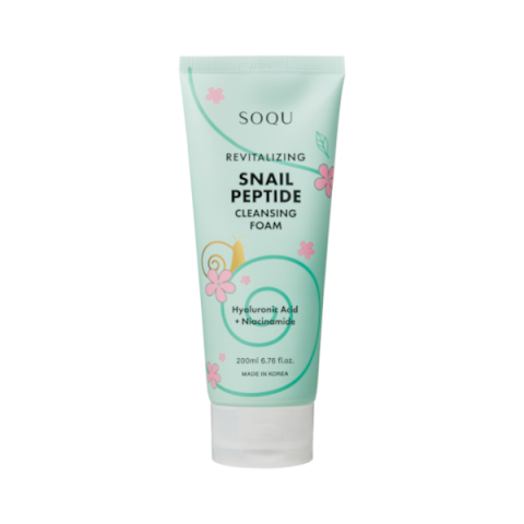 SOQU - Mousse nettoyante revitalisante aux peptides d'escargot - 200ml