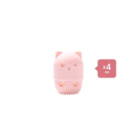 Stylevana Silicone Makeup Sponge Case - 1pièce - Pink (4ea) Set