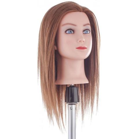Tête apprentissage cheveux 60% naturels moyens 35cm Tête apprentissage cheveux 60% naturels moyens 35cm