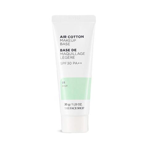 THE FACE SHOP - Base de maquillage Air Cotton - Mint
