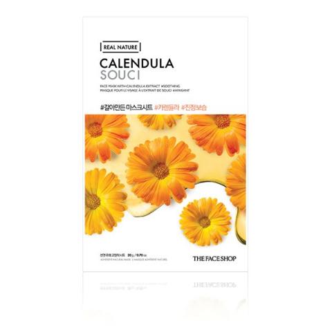 The Face Shop - Masque Visage Real Nature - Calendula - 1pièce