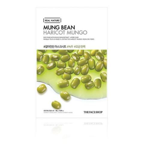 The Face Shop - Masque Visage Real Nature - Mung Bean - 1pièce