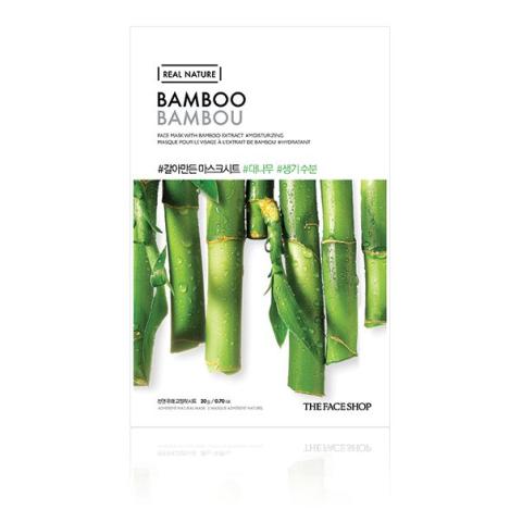 THE FACE SHOP - Nature réelle, Masque - Bamboo - 1pièce