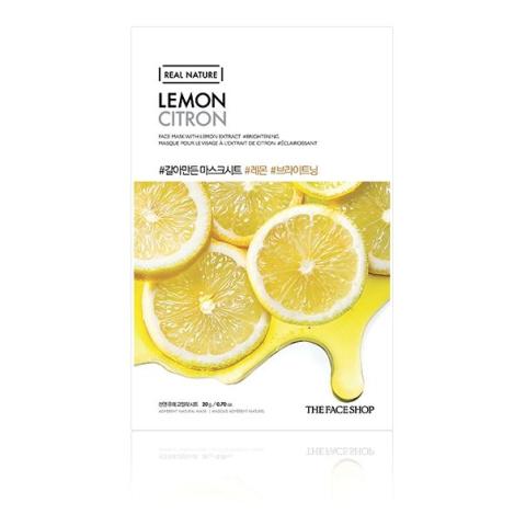 THE FACE SHOP - Nature réelle, Masque - Citron - 1pièce